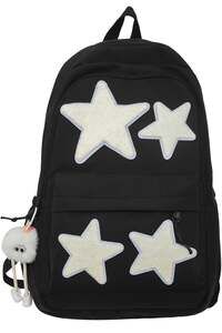Black Y2K Aesthetic Star Backpack